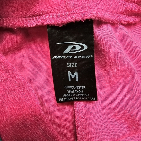 pro player pink high rise towel shorts women's size medium - Picture 2 of 9